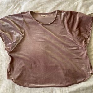 Madewell Velvet Butterfly Top